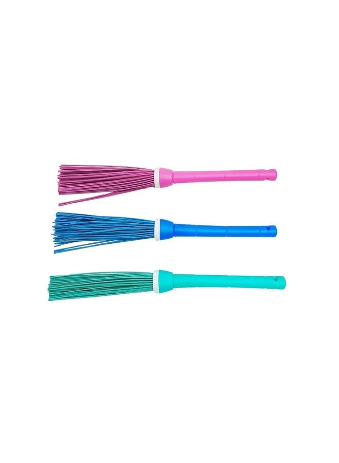 FRESHOME Heavy-Duty Plastic Kharata Broom 32 Inches with 60 Hard Bristles for Cleaning Floor and Bathroom Wet & Dry Cleaning Broom 300 Gm Pack of (2) - Image 5
